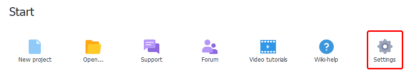 Open via Welcome Page