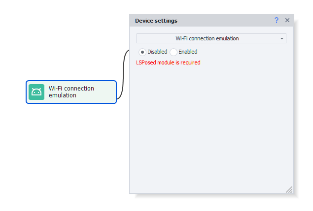 Wi-Fi connection emulation