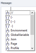 Quick variable insertion