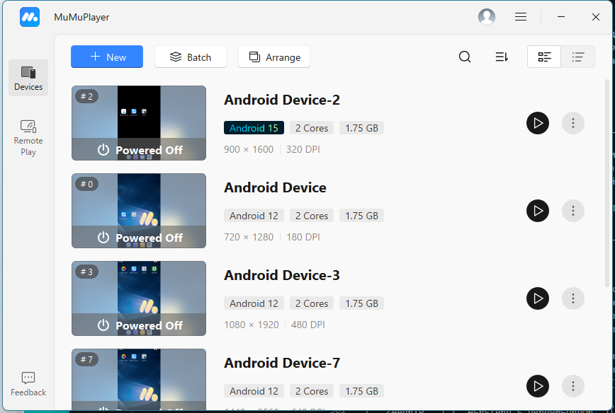 The MuMuPlayer window