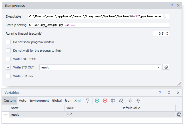 How to work with the action?